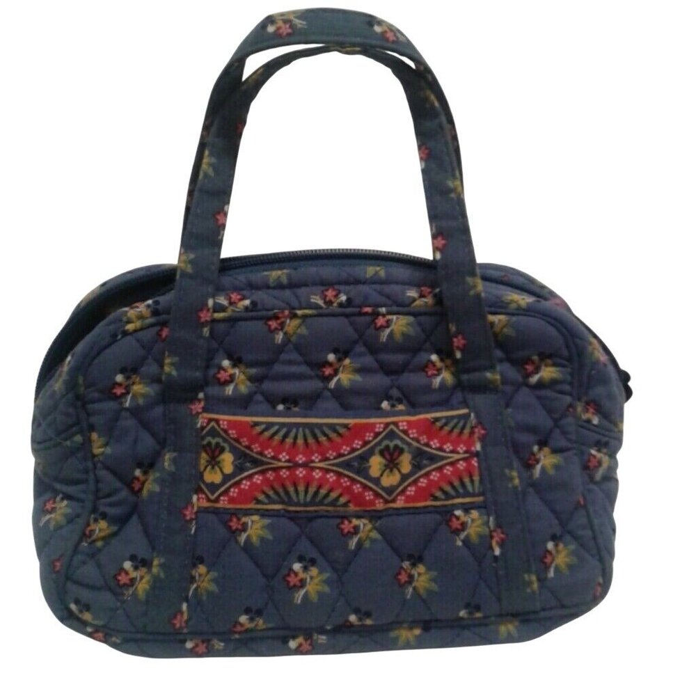 Vera Bradley Satchel Handbag Emily Quilted Floral Dual Handles Zip Closure 2004